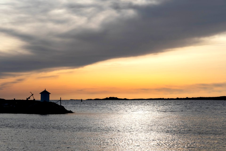 Cloud front over Fiskebäcksvik at golden hour 3