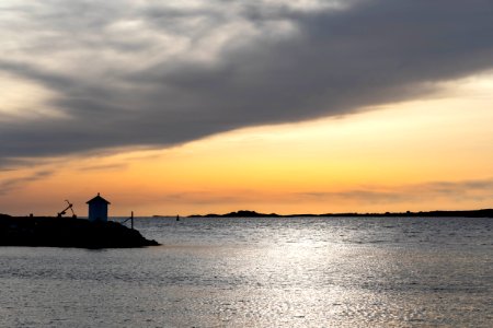 Cloud front over Fiskebäcksvik at golden hour 3