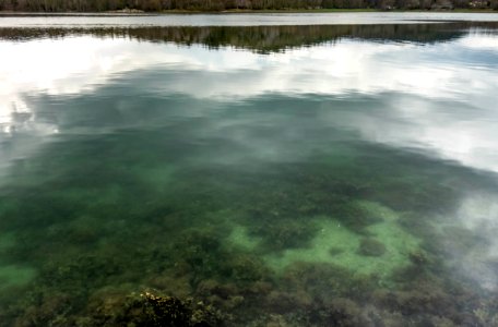 Clouds reflected in Brofjorden 3 photo