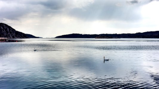 Clouds reflected in Brofjorden 1 photo