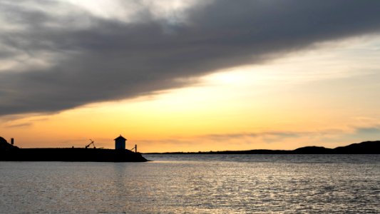 Cloud front over Fiskebäcksvik at golden hour 5
