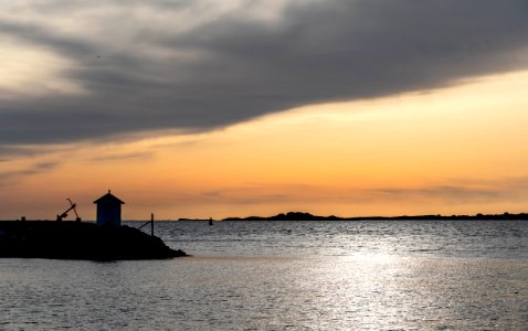 Cloud front over Fiskebäcksvik at golden hour 1 photo