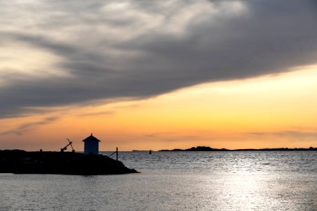 Cloud front over Fiskebäcksvik at golden hour 2