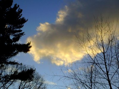 Cloud overhead photo