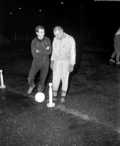 Coen Moulijn met trainer George Sobotka, Bestanddeelnr 911-9513