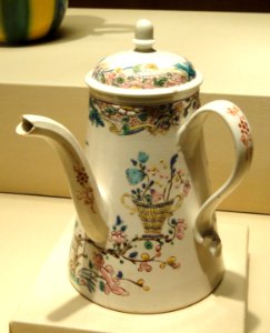 Coffee or Chocolate Pot, Staffordshire, c. 1750 - Nelson-Atkins Museum of Art - DSC08795