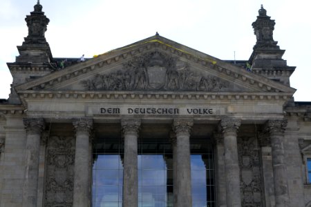 Coal law protest Greenpeace banner Reichstag Berlin 2020-07-03 03