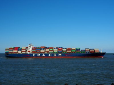 CMA CGM Otello (ship, 2005) IMO 9299628, Maasmond, Port of Rotterdam pic9