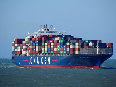 CMA CGM Otello (ship, 2005) IMO 9299628, Maasmond, Port of Rotterdam pic2