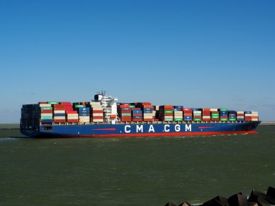 CMA CGM Otello (ship, 2005) IMO 9299628, Maasmond, Port of Rotterdam pic10