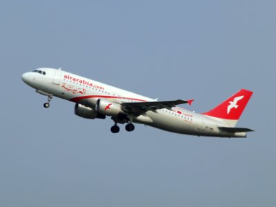 CN-NMB Air Arabia Maroc Airbus A320-214 - cn 3833 take-off 14july2013 pic2