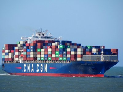 CMA CGM Otello (ship, 2005) IMO 9299628, Maasmond, Port of Rotterdam pic3