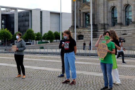 Coal law climate movement press conference at Platz der Republik 2020-07-03 01
