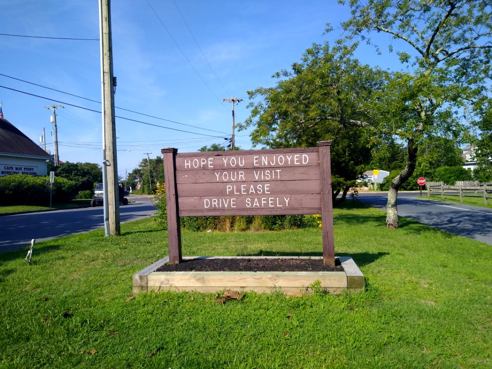CMP State Park exit sign