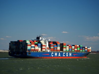 CMA CGM Otello (ship, 2005) IMO 9299628, Maasmond, Port of Rotterdam pic11