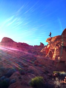 Sunny rocks nature
