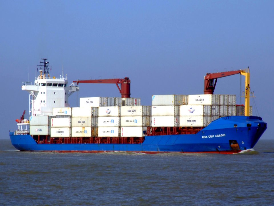 CMA CGM Agadir p2 approaching Port of Rotterdam 08-Mar-2007