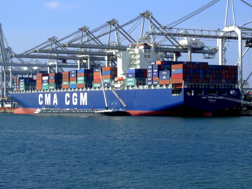 CMA CGM Pelleas pic5, Amazone harbour, Port of Rotterdan, Holland 26-Sep-2008