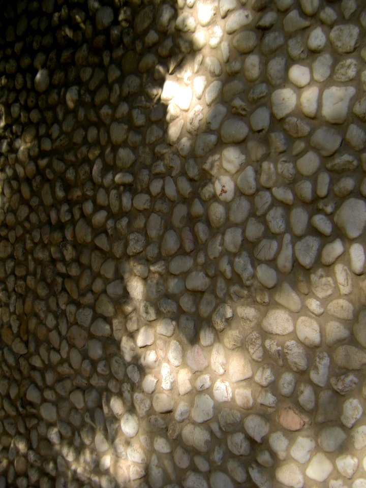 Cobblestoned wall of a house - Takhti st - Nishapur 1