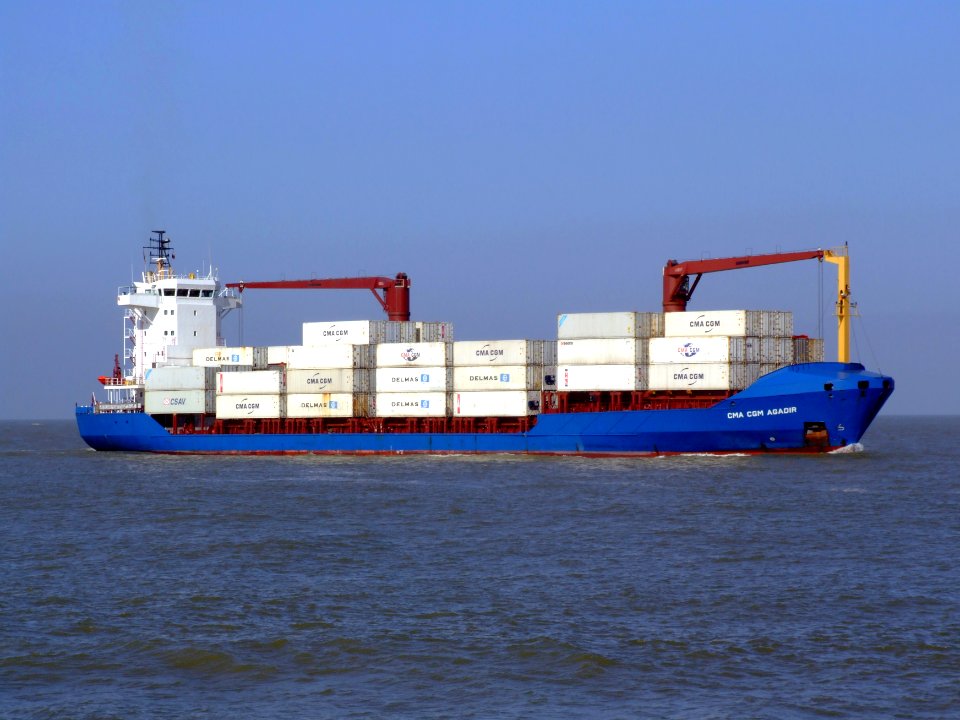 CMA CGM Agadir p3 approaching Port of Rotterdam 08-Mar-2007