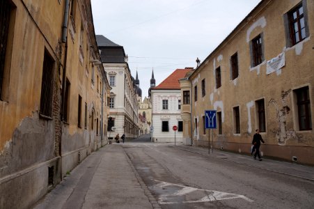 Cobbled street, Trnava, Slovakia
