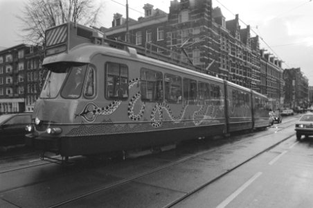 COBRA tram in Amsterdam, opdracht GPD, Bestanddeelnr 934-3769