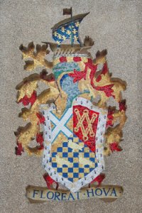 Coat of Arms of Hove Borough, Hove Town Hall, Norton Road, Hove (May 2020)