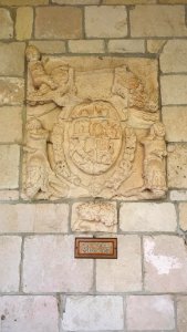 Coat of Arms of Alfonso VII - Ancient Spanish Monastery - St. Bernard de Clairvaux Church, Florida - 20150110 133613