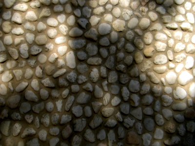 Cobblestoned wall of a house - Takhti st - Nishapur 2