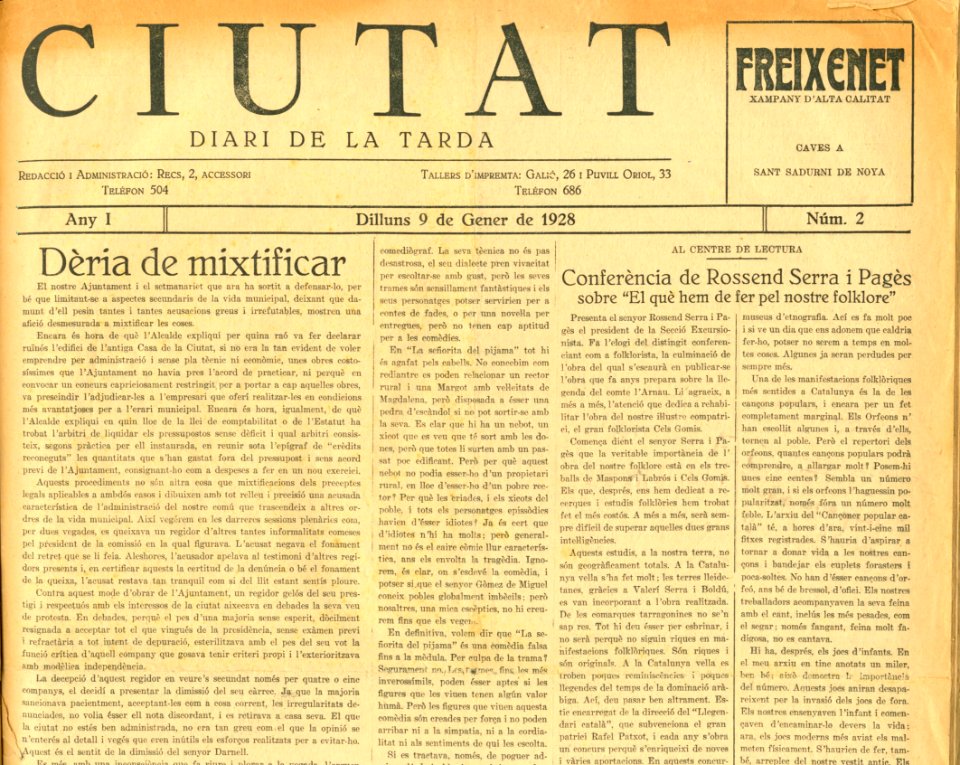 Ciutat diari de la tarda