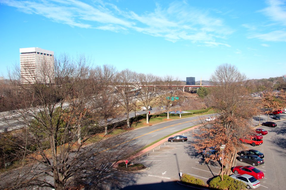 Cobb Cloverleaf viewed from Cobb Galleria, Jan 2018