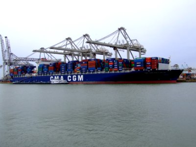 CMA CGM Don Carlos 9305491, at the Amazone harbour, Port of Rotterdam, Holland 04-Mar-2007