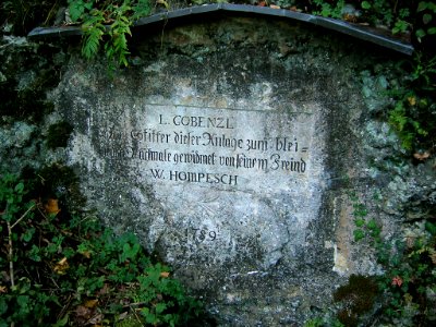 Cobenzlschlösschen Eichstätt -Gedenkstein am Prinzensteig