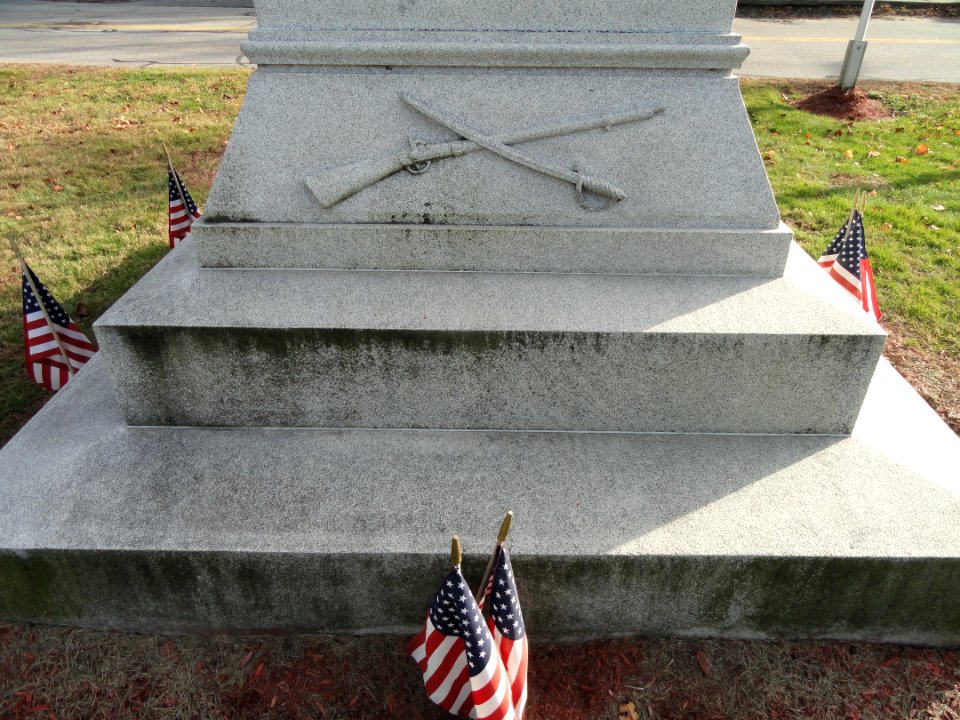 Civil War Memorial base - East Douglas, Massachusetts - DSC02760