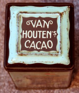 CJ van Houten & Zoon, netto half kg blik bestemd voor Nederlandsch Indië, foto1