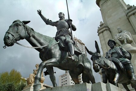 Statue bronze spain photo