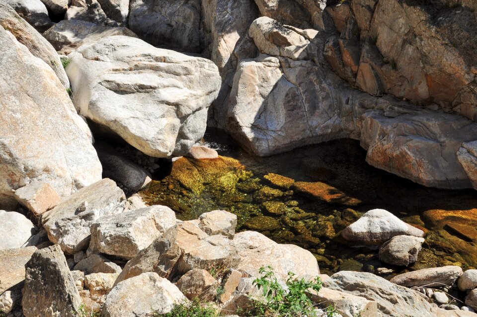 Nature water courses cascade