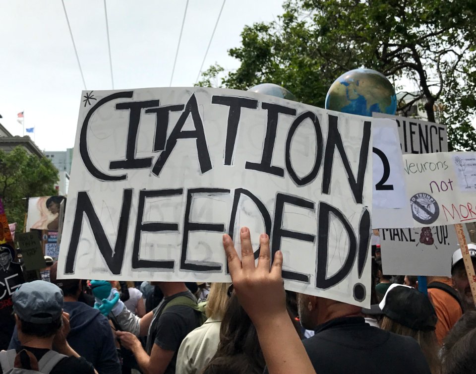 Citation needed - March for Science (cropped)