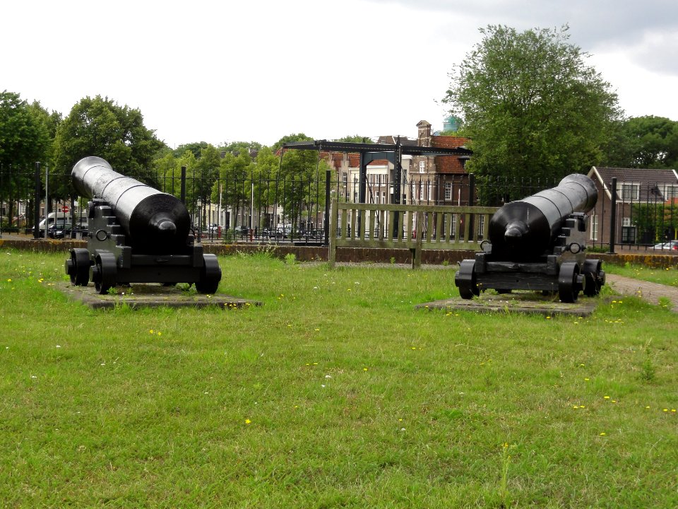 Citadel van 's-Hertogenbosch de twee kanonnen