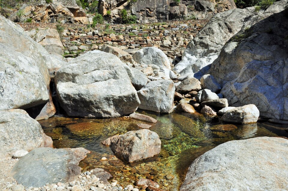 Nature water courses cascade