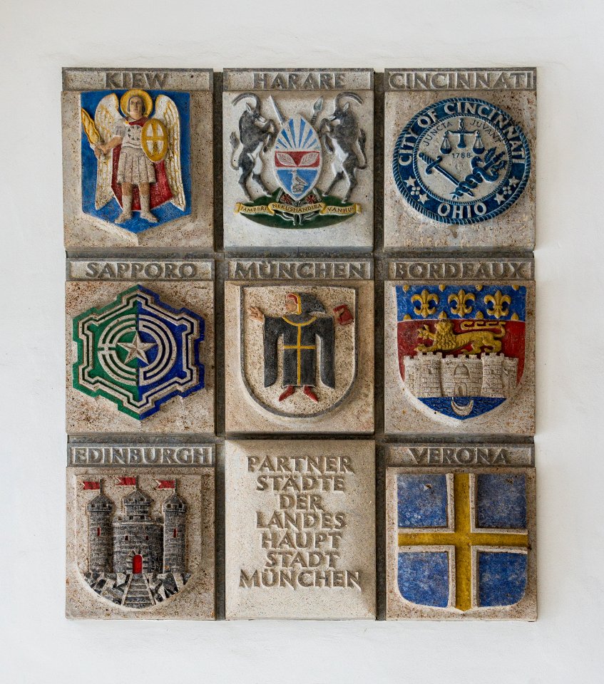 Cities partners Rathaus Munich