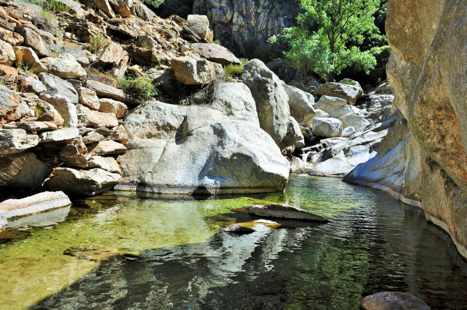 Nature water courses cascade