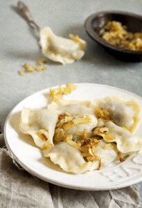 Pierogi ruskie dish jarskie dumplings vegetarian