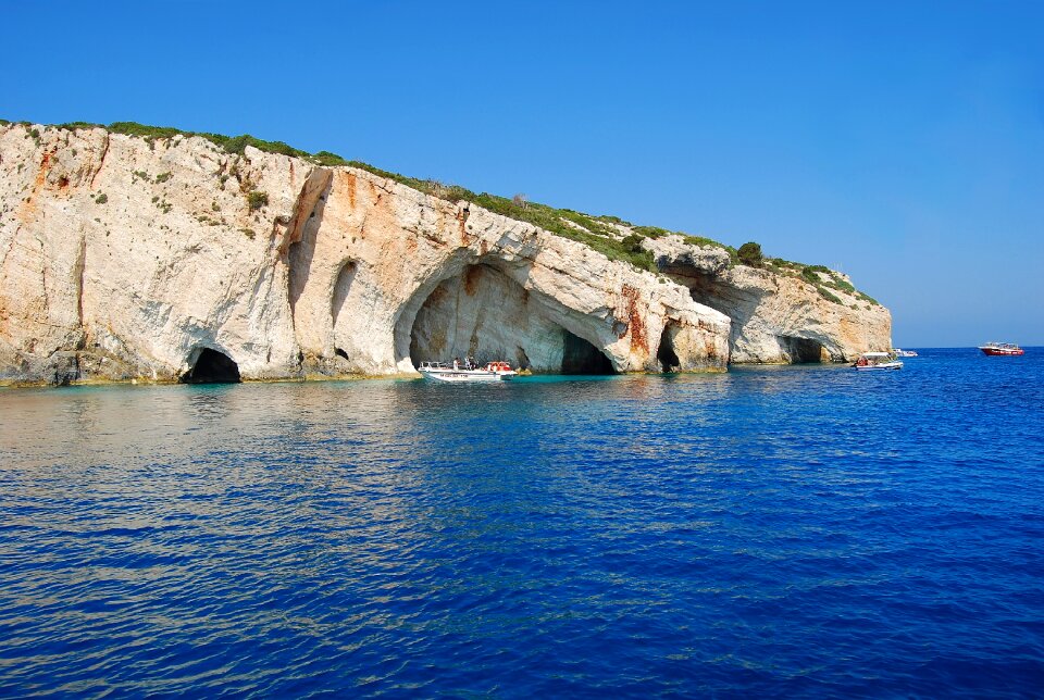 The waterfront beach caves