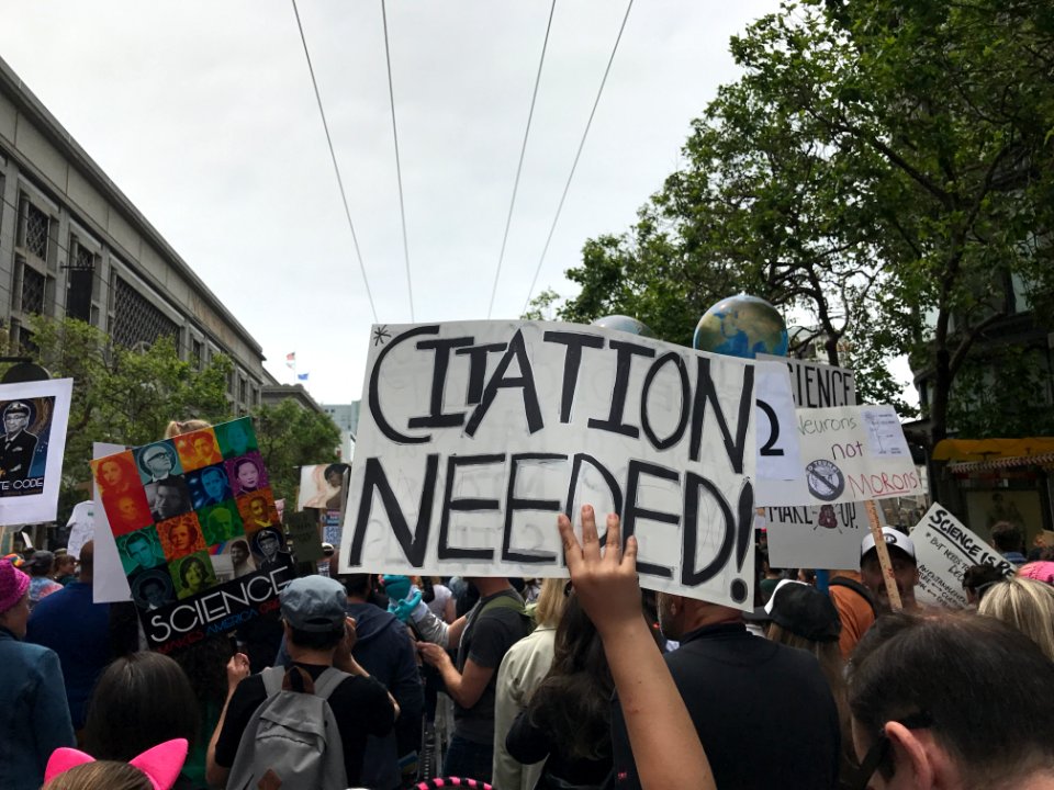 Citation needed - March for Science
