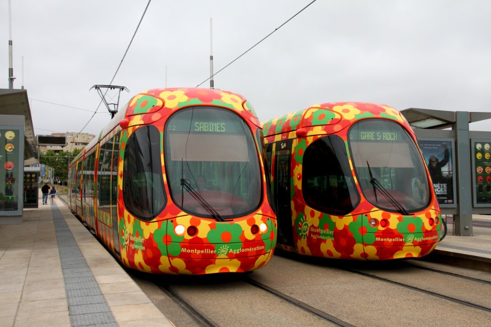 Citadis 302 Tramway de Montpellier ligne T2 2011