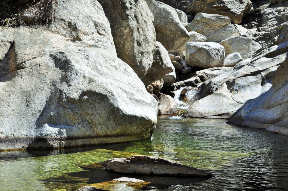 Nature water courses cascade