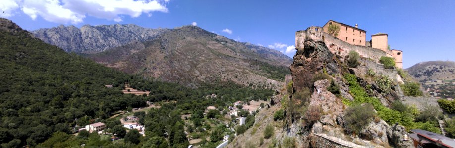 Citadelle of corte landscape