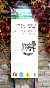 Cividale - tabella palazzo Creigher