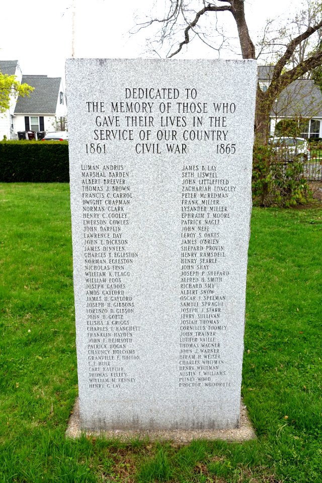 Civil War Memorial - Elizabeth Parker Memorial Park - Westfield, MA - DSC02268